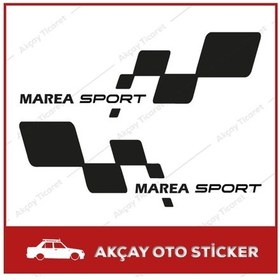 Resim Fiat Marea Sticker (Takım Set) Sport Sticker Marea Oto Sticker 