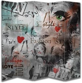 Resim Moda Tasarımlı Oda Bölücü Paravan 180 x 200 cm 