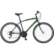 Resim Salcano City Explorer 21 Vites V Fren 19"gezi Şehir Bisikleti Siyah Yeşil Süspansiyonlu Siyah Yeşil 