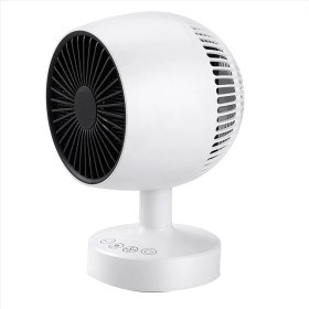 Resim Quartz Realm Mini Isıtıcı, Boşluk Isıtıcı, Ofis Için 500W Masa Isıtıcısı, 160 ° Yanal Otomatik Salınım 3 Dişli Ayarlanabilir, Ptc Seramik Ab Fişi (Yurt Dışından) 