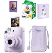 Resim Fujifilm Instax Mini 12 Fotoğraf Makinesi-20li Film-Büzgülü Kılıf-64lü Albüm ve Mıknatıslı Çerçeve Seti 1 