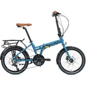 Resim Carraro Flexi 121 Hd - 20 Jant 21 Vites Katlanır Bisiklet - Mat Petrol Yeşili / Siyah Krom 