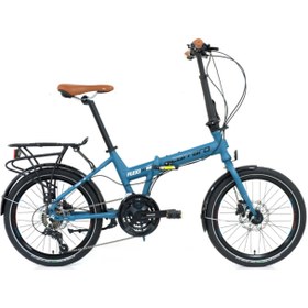 Resim Carraro Flexi 121 Hd - 20 Jant 21 Vites Katlanır Bisiklet - Mat Petrol Yeşili / Siyah Krom 