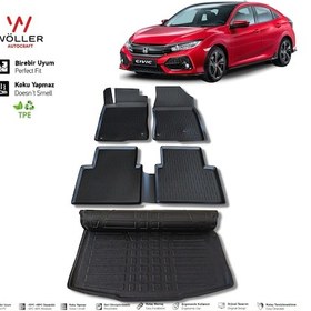 Resim Honda Civic Fc5 Hb Paspas Bagaj Havuzu 2016 2021 Arası 3D Wöller 