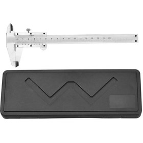 Resim YEB AVM PLASTİK MUHAFAZA KUTULU MEKANİK KUMPAS 150 X 0.02 Mm 