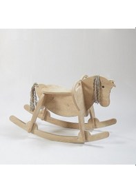 Resim Ahşap Sallanan At-de, Sallanan Çocuk Oyuncak, Bebek Oyuncakları, Montessori Çocuk Aktivite 