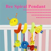 Resim GIRLA Bebekler için Plush Oyuncaklar, Zil ve Donutlu Spiral Asılı Koltuk - Yumuşak Dokulu Kumaş, Yeni Doğanlardan Gençlere Renkli Tasarım, Araba ve Ev Kullanımı İçin İdeal, Gençler için Araba Koltuğu Oyuncakları|Oyuncağı Tasarım|Dokulu Kumaş Deniz 