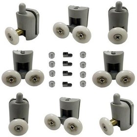 Resim Duşakabin Tekerleği Rulman 8 Li Set Teker Çapı 24 Mm 