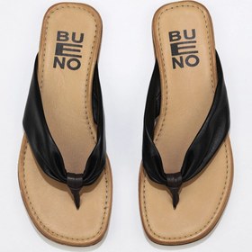 Resim Bueno Shoes Siyah Deri Kadın Parmak Arası Sandalet 01wu3400 