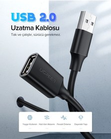 Resim Ugreen Usb Uzatma Kablosu, 1 Metre, 10314 - 