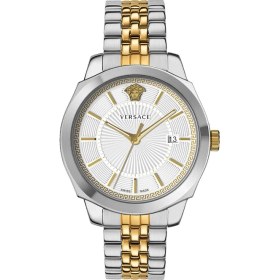 Resim Versace Icon Classic Gent Unisex Çelik Kordon Safir Cam Analog Kol Saati 5 ATM Suya Dayanıklı 