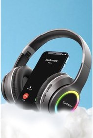 Resim Zipax B06 RGB Bluetooth Kulaklık, Honor Magic7 Lite 200 Pro ile Uyumlu, Siyah 