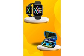 Resim AyrStore Buğz Kaliteli Akıllı Saat ve Kaliteli Bluetooth Kulaklık Anc Özelliği Uzun Pil Ömrü 