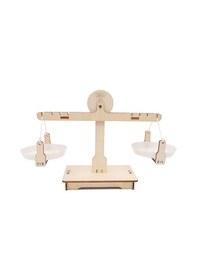 Resim Dianziye Ahşap Materyal Seti İle Çocuklar İçin Akıl Geliştirici Fen Eğitimi Denge Terazi - El Yapımı Stem Oyuncak 