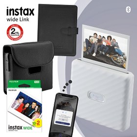 Resim Fujifilm Instax Wide Link Beyaz Akıllı Telefon Yazıcısı ve Hediye Seti 1 