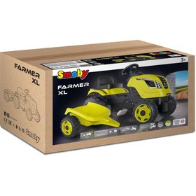 Resim Smoby XL Römorklu Pedallı Traktör - Yeşil 710130 
