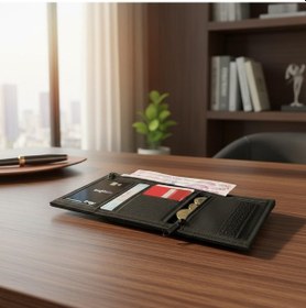 Resim Elegance Siyah Logolu Replika Basic Spor Wallet Cüzdan 421-siyah 