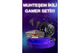 Resim Marsilyan Anc Özellikli Bluetooth Kulaklık ve Amoled Ekran Akıllı Saat Uyku ve Sağlık Takibi Nabız Ölçer 