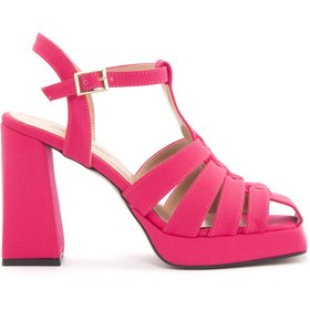 Resim Sole Sisters Dolgu Topuklu Sandalet Pembe - Crıedda 