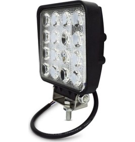 Resim Ahmet Otomotiv 4 Adet 16 Ledli Off Road Çalışma Ve Sis Lambası 48watt 12 & 24 Vo 