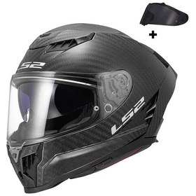 Resim Ls2 Dragon Karbon Mat Kapalı Kask Siyah 