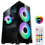 Resim Gamecase Crystal 180 Mm Rgb Fanlı Oyuncu Kasası - 8311 