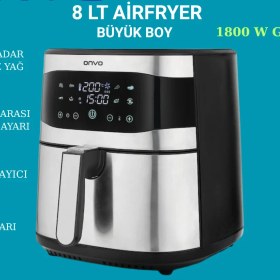 Resim Onvo Airfryer 8 Lt Yağsız Fritöz 
