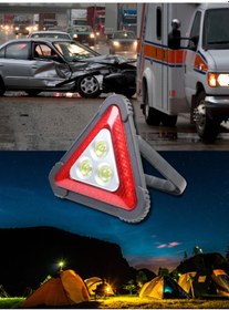 Resim Üçgen Led Reflektör, 1800mah Şarj Edilebilir Pil, Güçlü 