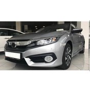 Resim Cıvıc Fc5 2016-2020 Içın Uyumlu Oval Sıs Kaplaması Sılver 