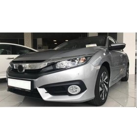 Resim Cıvıc Fc5 2016-2020 Içın Uyumlu Oval Sıs Kaplaması Sılver 