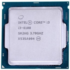 Resim Intel Skylake Core I3 6100 3.7ghz 3mb Cache LGA1151 Işlemci Tray Kutusuz fansız orjinal ürün