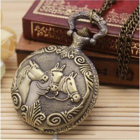 Resim At Büstü Köstekli Saat Model 1 