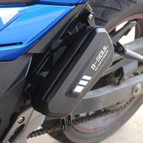 Resim Motorsiklet Sele Çantası Sert Kabuklu Çanta Elektrikli Bisiklet Çerçeve Çantası Dağ Bisikleti EVA Sert Kılıf Büyük Kapasiteli 