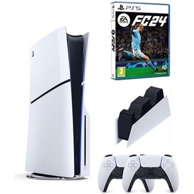 Resim Sony Playstation 5 Slim Cd Edition 2. Dualsense Ps5 Kol Sarj Istasyonu Fifa Fc 24 