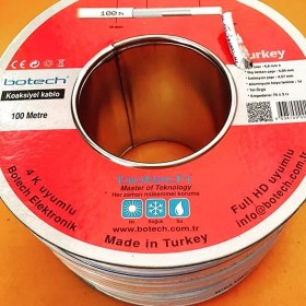 Resim Botech RG6U4 4K UHD Anten Kablosu 100 Metre 