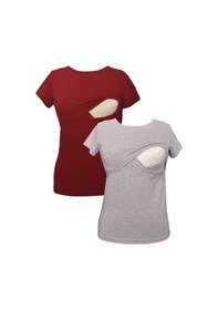 Resim Luvmabelly Myra2502_2503 Emzirme Tshirt Seti 