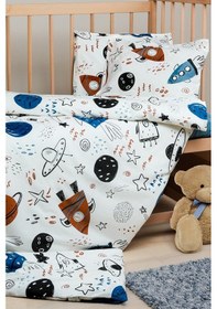 Resim Cotton Collection %100 Pamuk Bebek Nevresim Takımı Space 