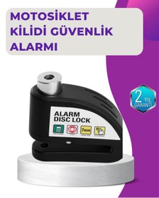 Resim Teknoşık TEKNO ŞIK 110 dB Alarm Disk Kilidi Motosiklet Scooter Bisiklet Güvenlik 