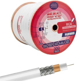 Resim shopwave MAG PLATINUM RG6/U4 TRISHIELD 64 TEL ANTEN KABLOSU (300 METRE) (5047) 