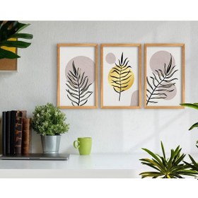 Resim Bk Home Dekoratif 3’Lü Retro Ahşap Tablo-13 (551040993) 