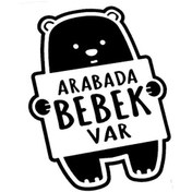 Resim Arabada Bebek Var Ayıcık Sticker Oto-motor-laptop-duvar-dekor 20 X 30 Cm 