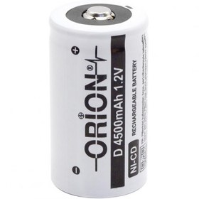 Resim Orion 1.2V Ni-Cd D 4500mAh Büyük Boy Şarjlı Pil 