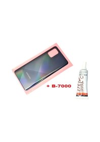 Resim Tkgz Samsung Galaxy Uyumlu A71 A715 Arka Pil Batarya Kapağı B-7000 Siyah 