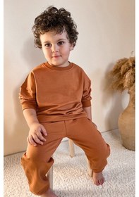 Resim Babywom Basic Mevsimlik Eşofman Takımı- Kahverengi 