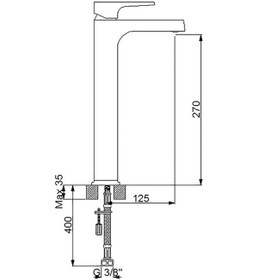 Resim Newarc 941008 Aqua Çanak Tip Lavabo Bataryası Altın 