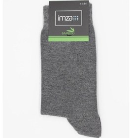 Resim İmza Gri Bambu Düz Çorap 1060235109 - Erkek Gri 