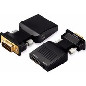 Resim VGA HDMI Dönüştürücü Aktif VGA Audio To HDMI Çevirici VGA Erkek HDMI Dişi VGA In HDMI Out Converter 