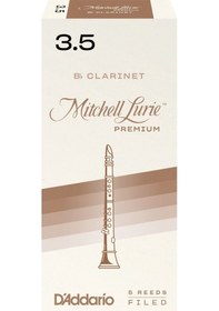 Resim D'addario Rmlp5bcl350 Mitchell Lurie Premium Bb Klarnet Kamışı No: 3.5 Profesyonel - 5'li Paket El Yapımı Kalite, Dosyalı Filed Kesim Ve Profesyonel Kontrol 