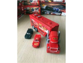 Resim Şimşek Mcqueen Oyuncak Mc Tır Kapakları Açılabilen 2 Arabalı 