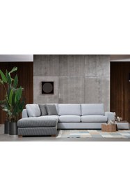 Resim Vivense LOOP PUFLU KÖŞE KOLTUK, GRİ 